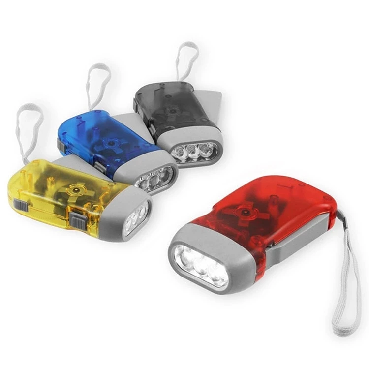 Three Light Pressure LED Keychain Flashlight Hand Pinchla Flashlight Environmental Protection Torch Hand Electric Flashlight