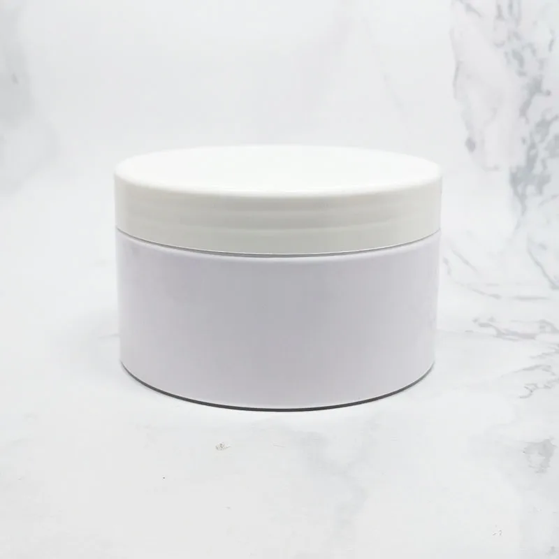 hair pomade round cosmetics 500ml gold lid plastic black pet jar