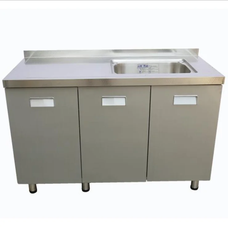 Commercial kitchen cabinet stainless steel storage cabinet stainless steel sinks kitchen factory