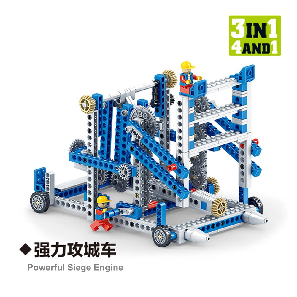 Diymall Mechanical Gear Technical Building Blocks Engineering Children