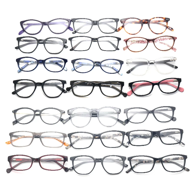 Honkan Eyewear Wholesale Acetate Mixed Eyewear Lot Glasses Mix Optical  Frames Eyeglasses Frame