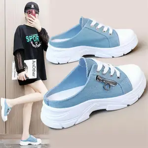 W2570 New Style Model Lightweight Women Canvas Shoes Comfortable Canvas Shoes With Rubber Toe