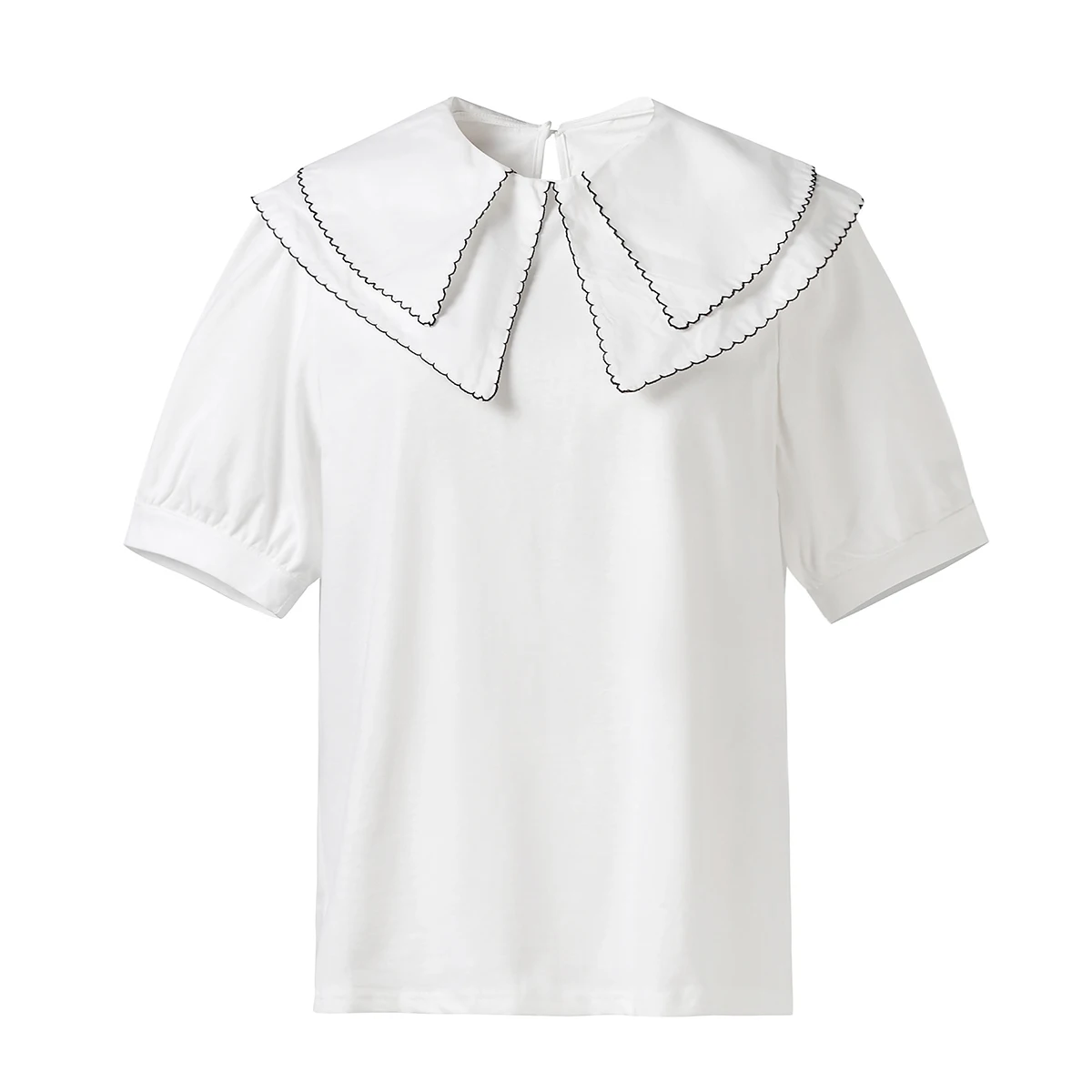 Blusa informal de Chifón con manga corta para verano, camisa