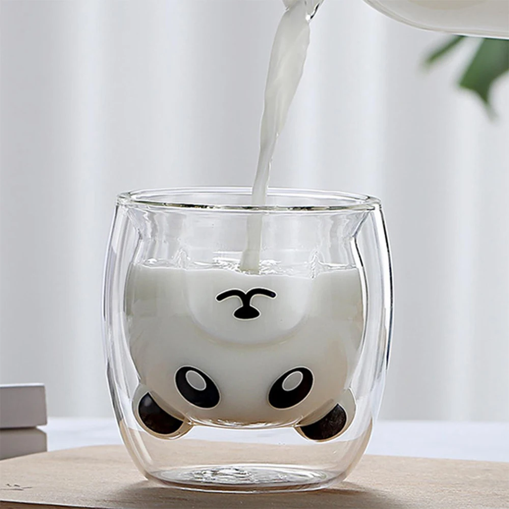 Cute Panda 300ML Double Wall Glass 2023 New Cups Tea Coffee Cup Glasses For  Glassware Mugs - Buy Cute Panda 300ML Double Wall Glass 2023 New Cups Tea  Coffee Cup Glasses For