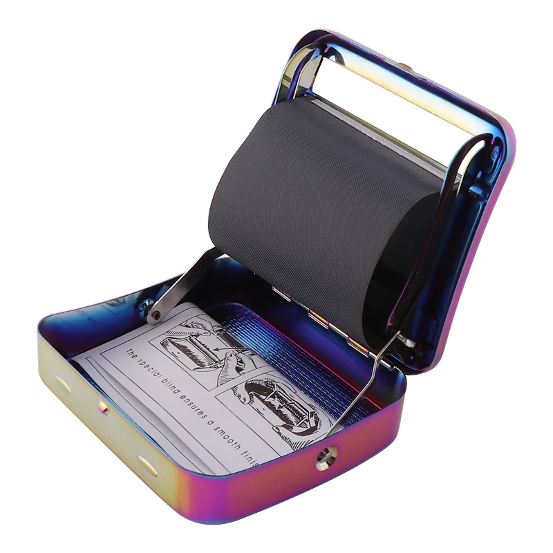 cigarette rolling machine with cloth blind Wholesale Classic Waterproof Stainless Steel 94x85x20mm Cigarette Rolling  Case & Machine with Durable Design