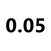 0.05 di spessore