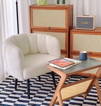 Sofa, Bedroom, Leisure, Lazy, Computer Chair, Home, Makeup, Simplicity, Manicure, Dresser Internet Celebrity Living Room, Stool