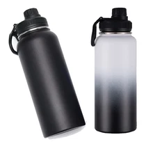 Hot And Cold Custom Logo 32Oz 64 Oz Wide Mouth Sport Thermal Drink Cup Double Wall Vacuum Insulated Stainless Steel Water Bottle