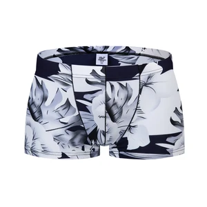OEM Low Rise Man Boxers Quick Dry Men's Underwear Custom High Elasticity Waistband Printing Casual Boxer Briefs for Men