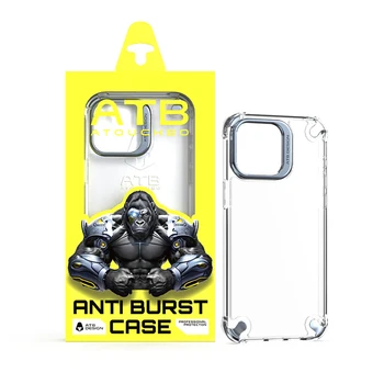 ATB Luxury Electroplated Mobile Phone Airbag Case Highly Translucent for IP14/14Pro