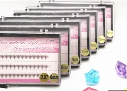 Натуральные накладные ресницы, 60 шт., 6-14 мм, индивидуальный кластер для макияжа, наращивание ресниц, накладные ресницы, нижние ресницы