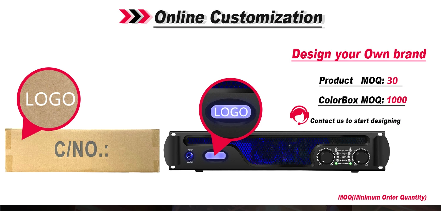 GAP-LS1000 2 Channel Digital Amplifier - 10000W Professional Mixer