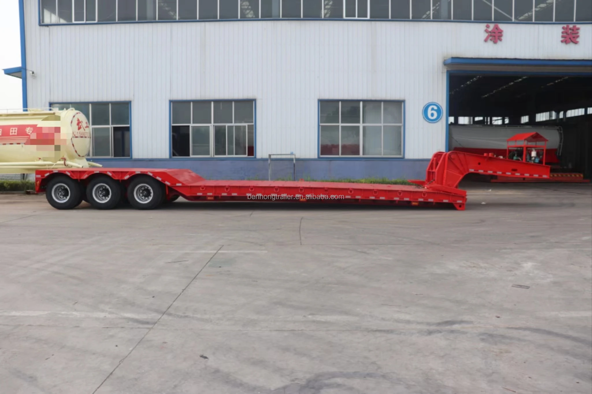 4axles Removable Lowboy Semi Trailer Detachable Gooseneck Low Bed Trailer Buy Low Bed Trailer