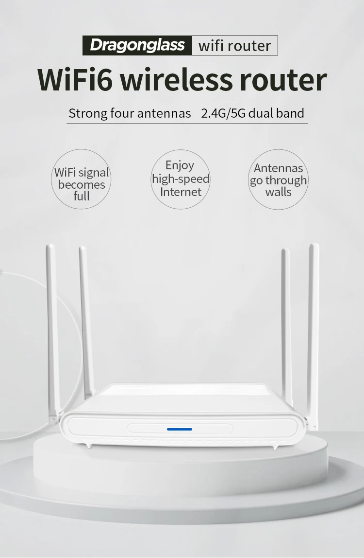 Wireless Router Model AX1800 Wifi 6 Mesh Router - Gigabit 5G Dual Band 802.11ax