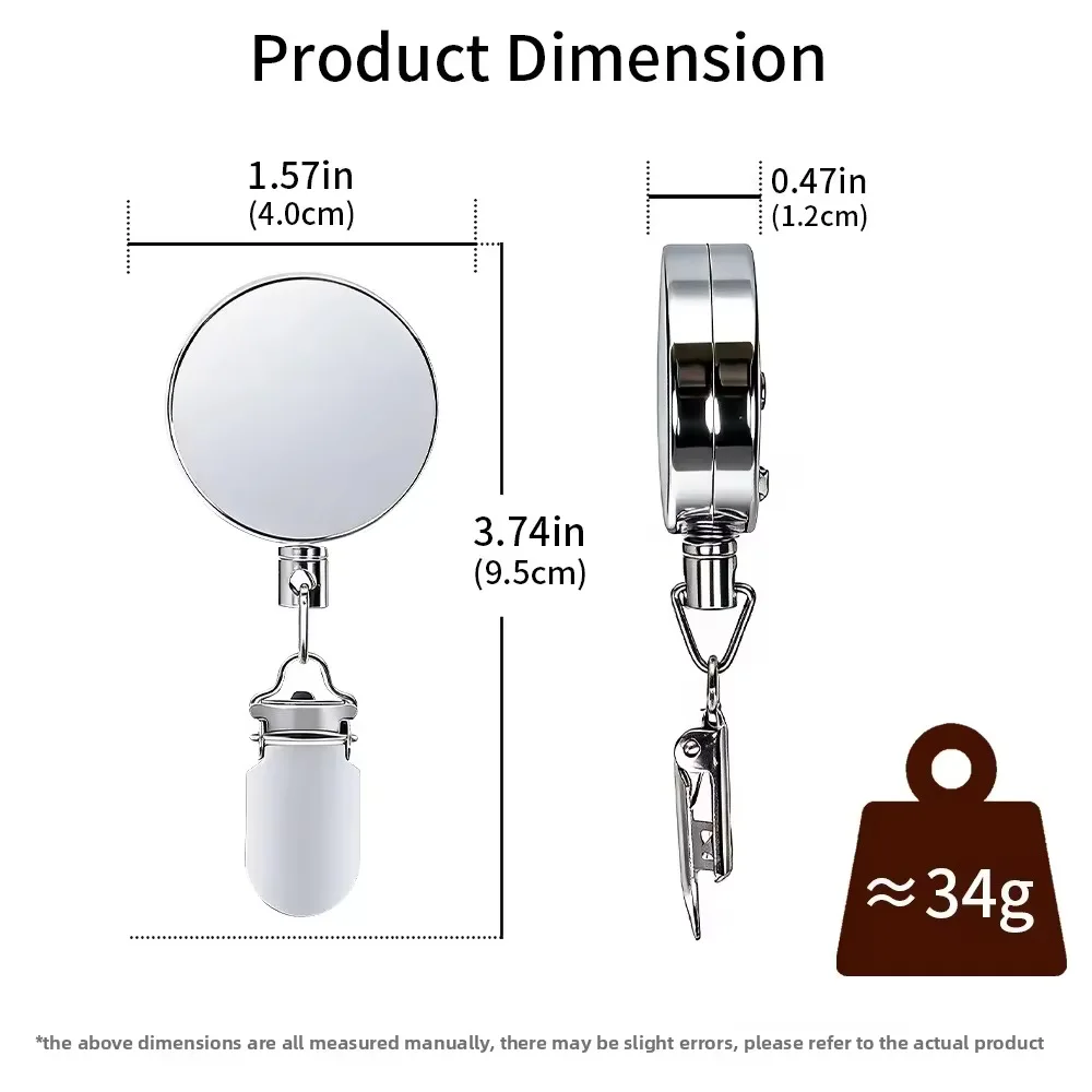 M-50 Retractable Towel Holder No Drill Self Retracting Towel Clip with Strong Adhesive Heavy Duty Metal Wall Mount Hanger