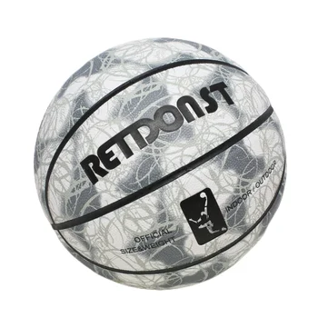 Reidonst Wholesale Customized Logo PU Leather Basketball for Kids Youth Adult Indoor Outdoor Size 7