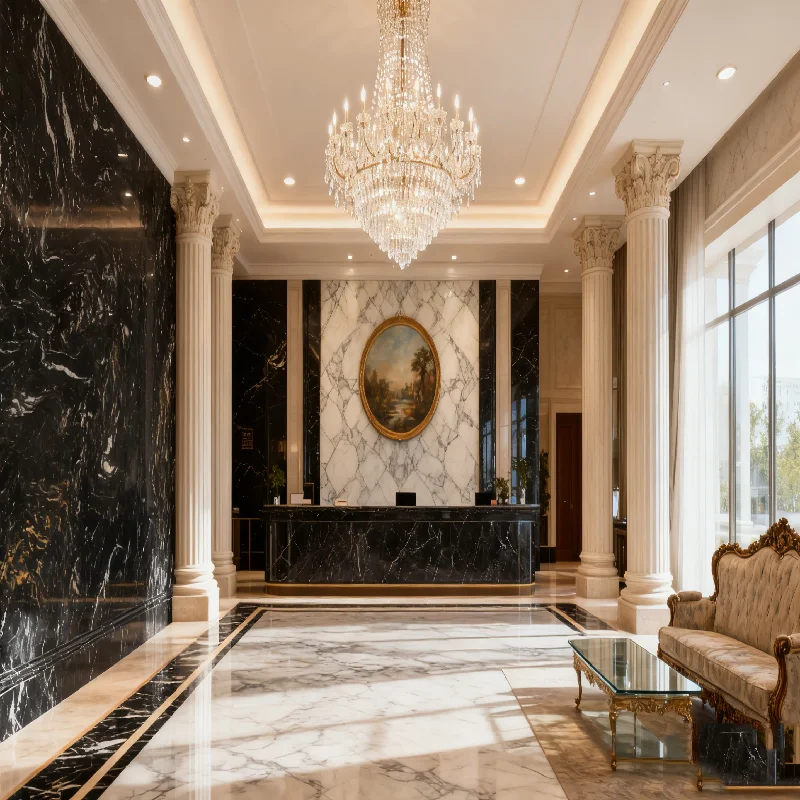 Slab Granit Hitam Kosmik Batu Alam, Mengilap, Desain Modern untuk Pelapis Dinding Dalam Ruangan, Tahan Lama, Harga Wajar