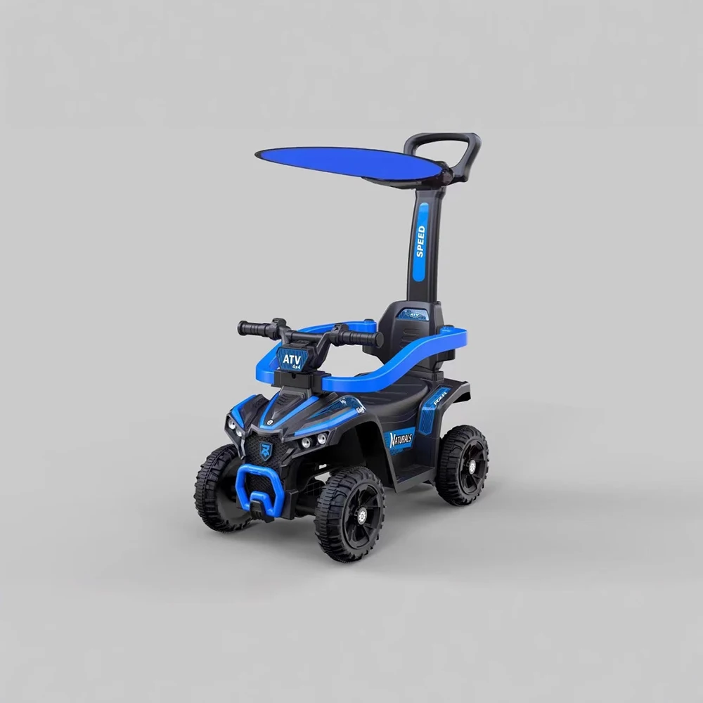 Children's Unisex Colorful Educational Battery-Powered Remote Control Ride-On Car Music Slide Metal Construction 2-7 Year Olds