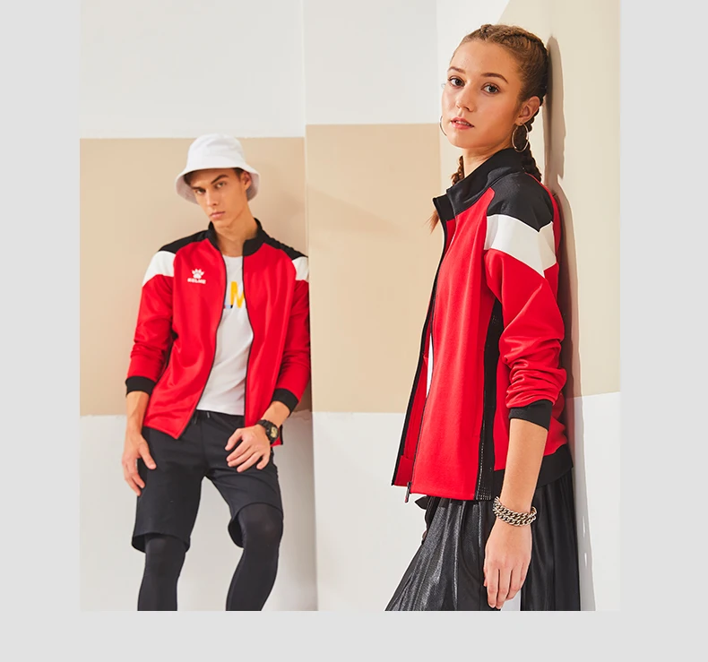 Женская спортивная куртка KELME, повседневная спортивная толстовка на молнии для бега, унисекс