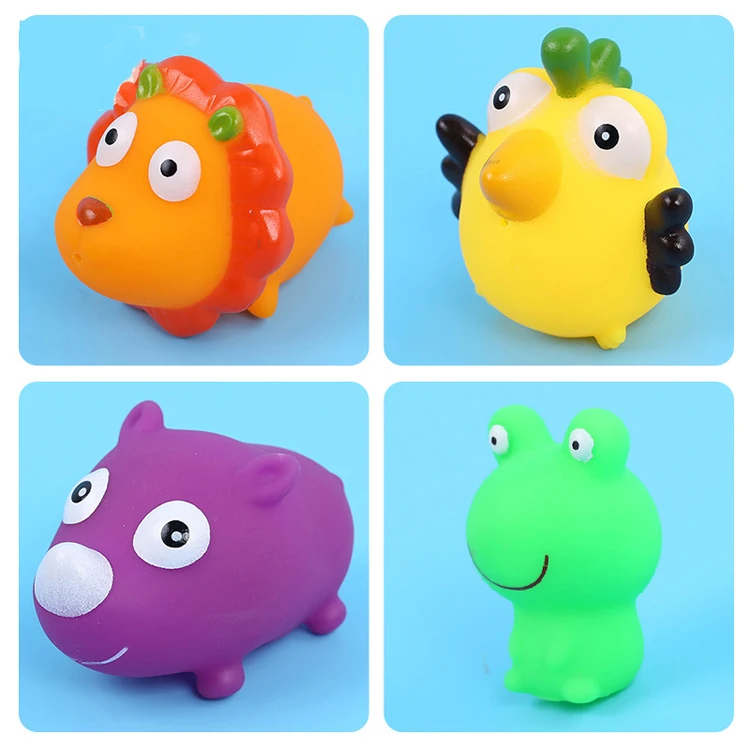 Оптовая продажа, пластиковая ПВХ игрушка для ванной, различные формы, Душ, набор игрушек для детей