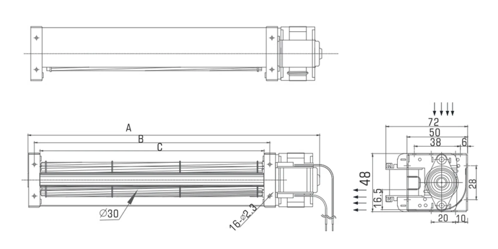 Impeller, AC120V, 230V, 30mm - detail 6