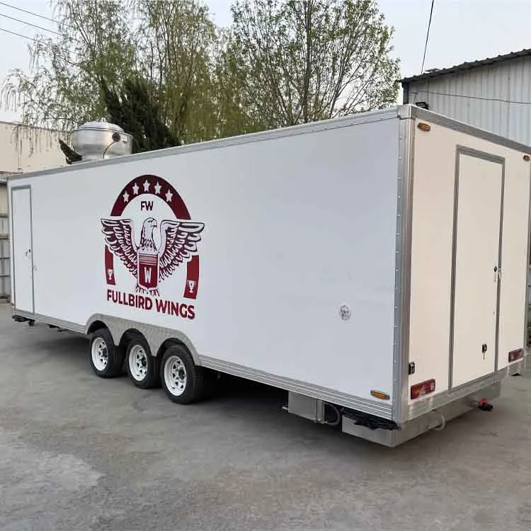 Concession Street Food Truck Fully Equipped Food Trailer for Catering Business with Stainless Steel Porch factory