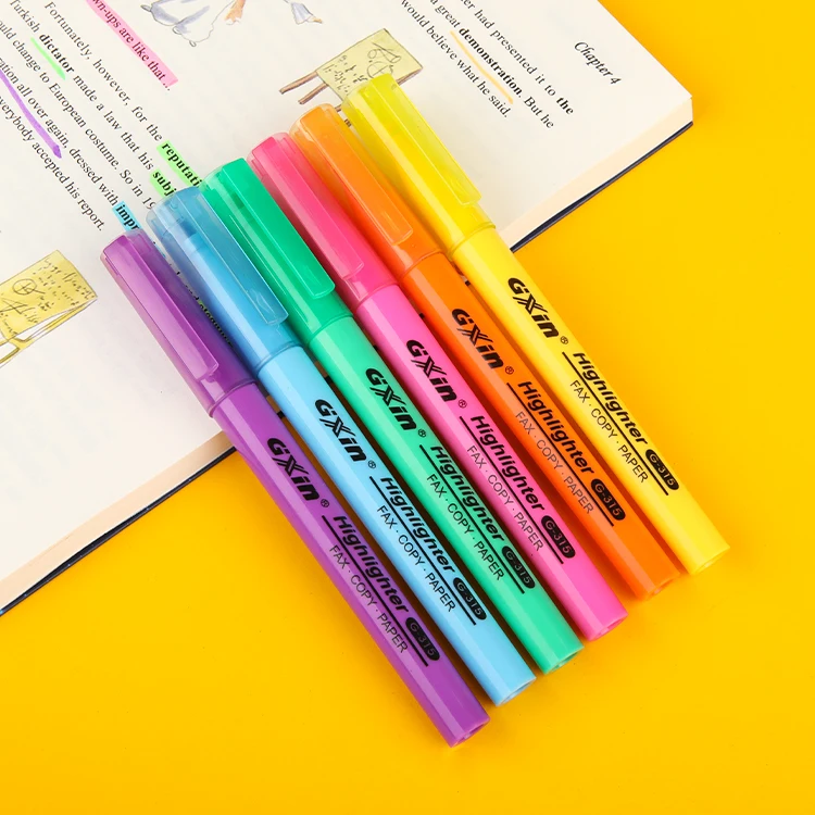 Gxin G-315 6 шт./набор неоновые цветные яркие нетоксичные маркеры на водной основе набор маркеров для школы