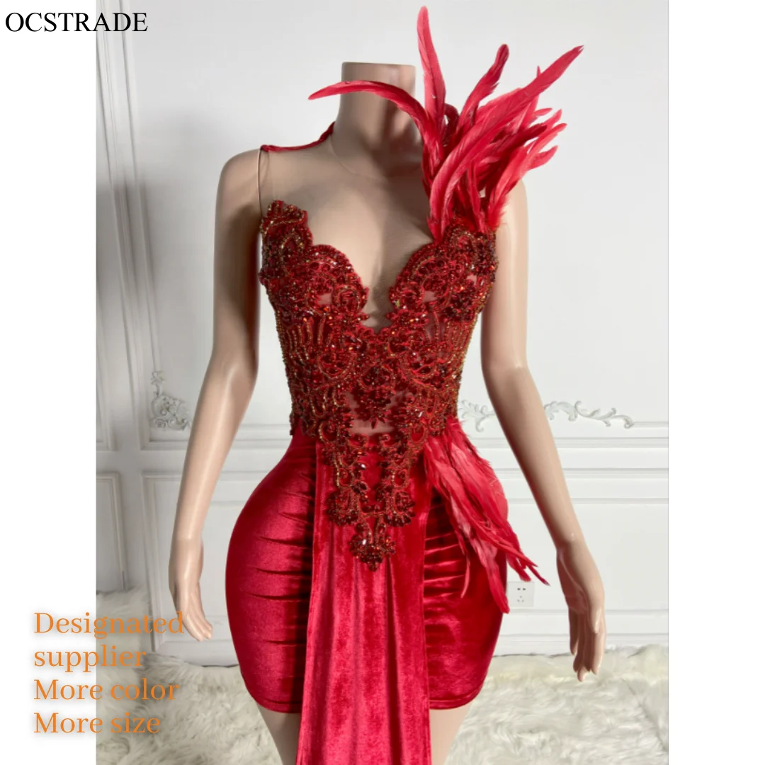 open lace back dress Tube Top Off-Shoulder Sleeveless Mermaid Prom Dress Pleated Sweep Train  Dinner Gowns with High Slit main image 0