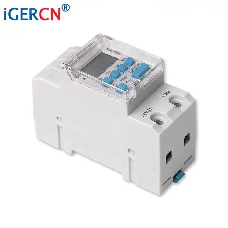 Timer For Ac Unit DIN Rail Timer Digital Timer Switch - Programmable DIN Rail Mount For ...
