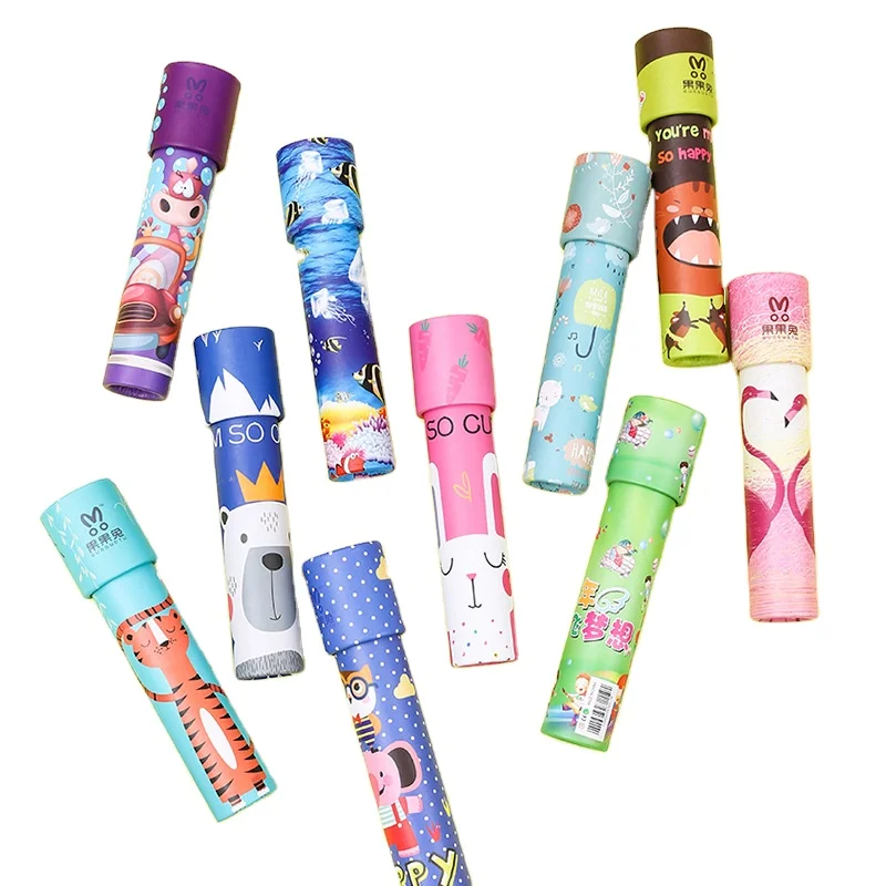 Вращающийся калейдоскоп HLC501 детские игрушки классический развивающий научный эксперимент необычный мультяшный игрушка