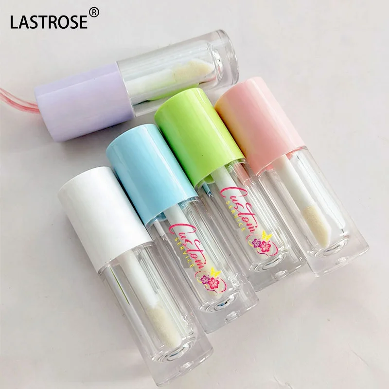 Big Brush Applicator Wand empty lipgloss tube with logo