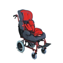 Aluminum Alloy Cerebral Palsy Children Wheelchair Adjustable Folding Portable Wheelchair for sale