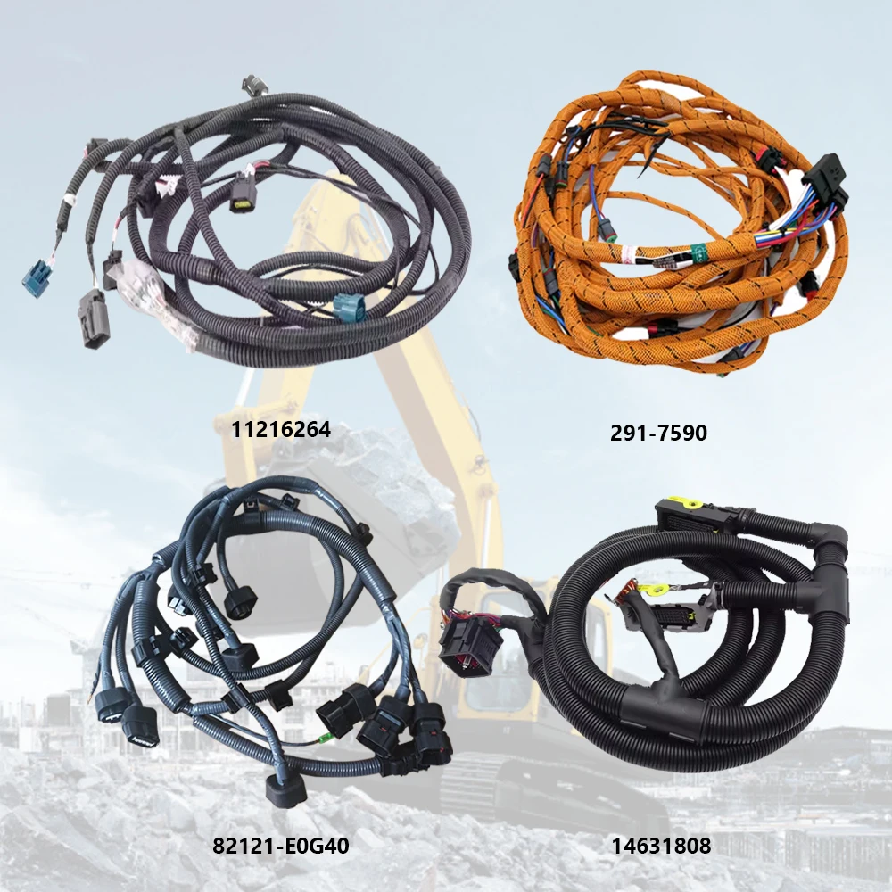 Excavator Various Engine Harness Fuel Injector Wire Harness Plug Harness for Caterpillar Komatsu Hyundai JCB Hitachi Kobelco