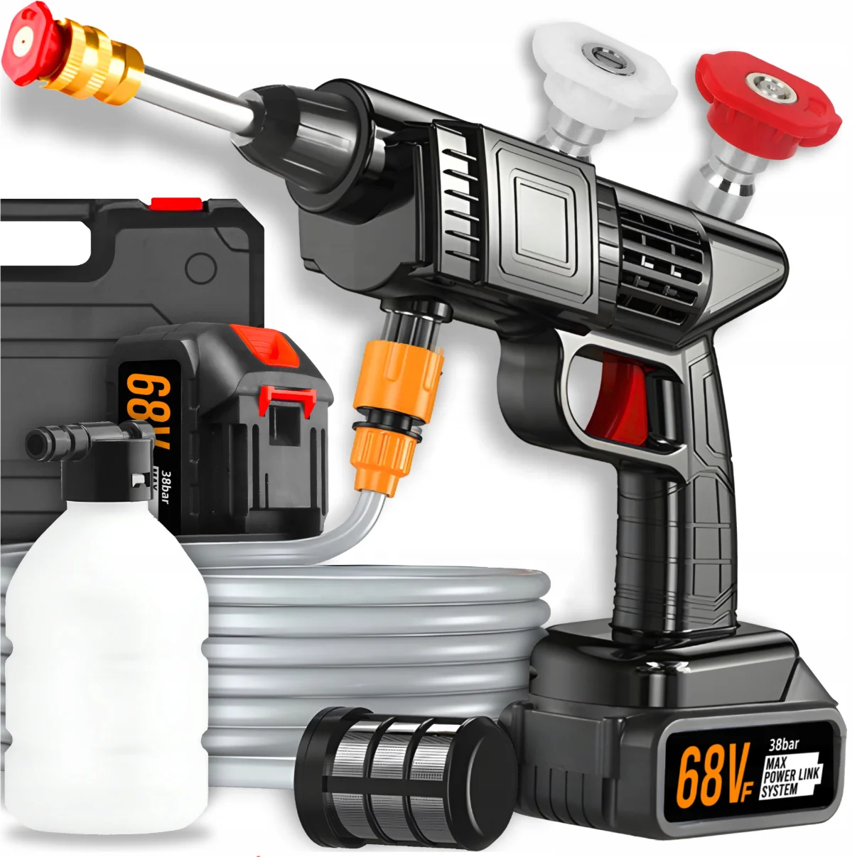 68V Portable High Pressure Washer Efficient Car Cleaning