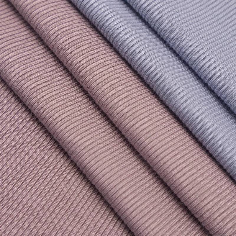 2*2 высокоэластичная ткань из спандекса в рубчик, бесшовное плетеное мягкое дышащее нижнее белье, вискозная ткань для футболок и платьев