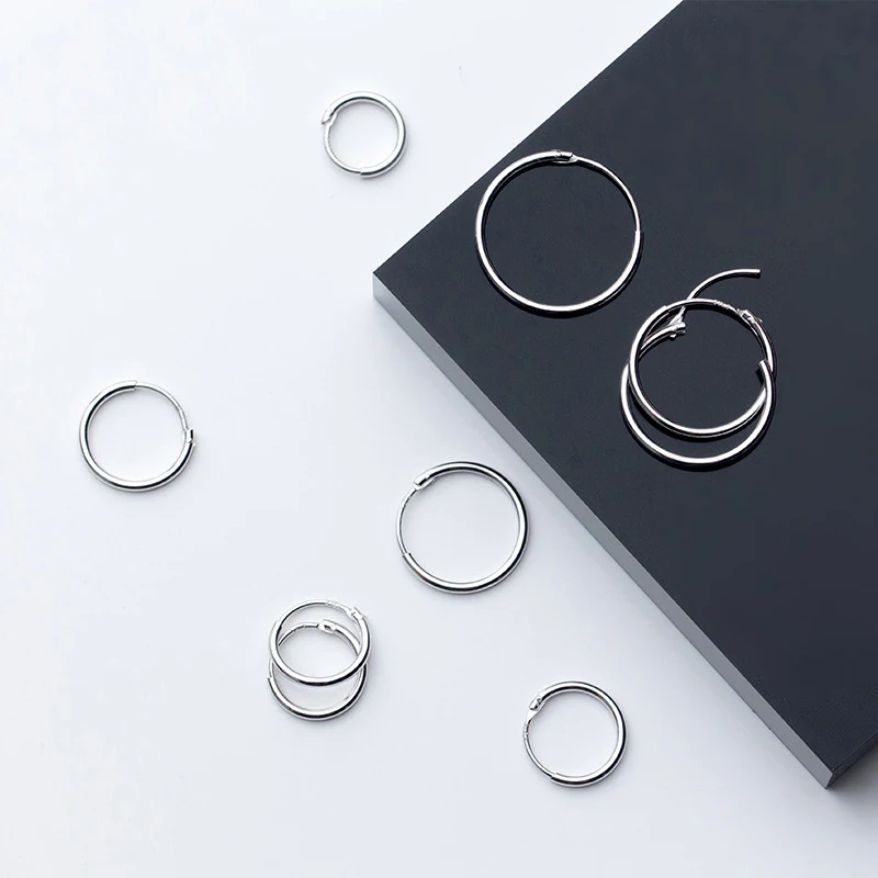 925 sterling silver round circle loop| Alibaba.com