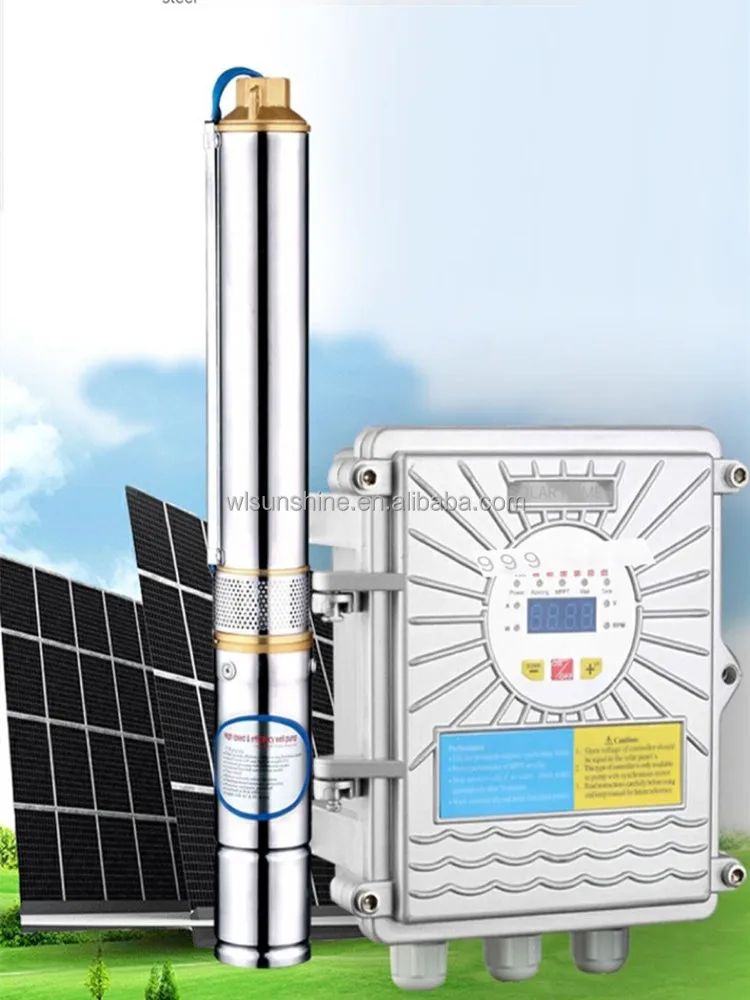 Automatic Solar Borehole Pump Submersible Solar Powered Irrigation Pump ...