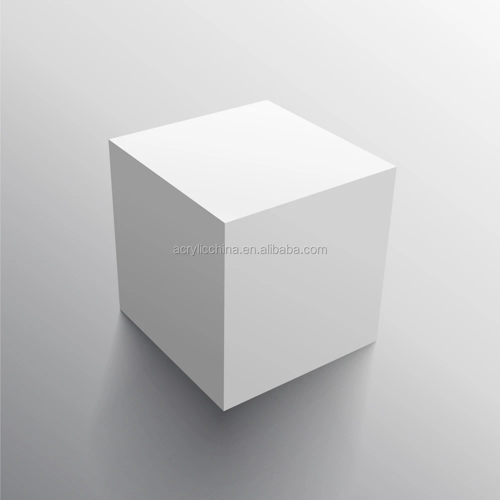 Acrylic Risers  Display Cubes White Lucite Display Cube Riser Food Display Riser