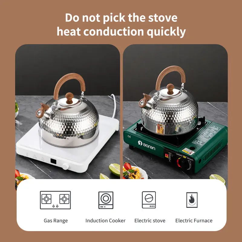 High Quality Stainless Steel Whistle Kettle Large Household