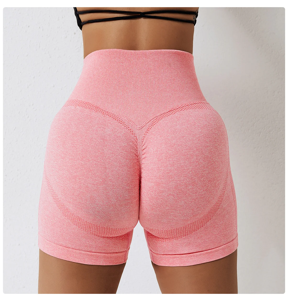 Fitness Performance Workout Gym Wear Women Sport Seamless Workout Yoga Plus  Size Yoga Shorts Scrunch Butt Cycling Shorts