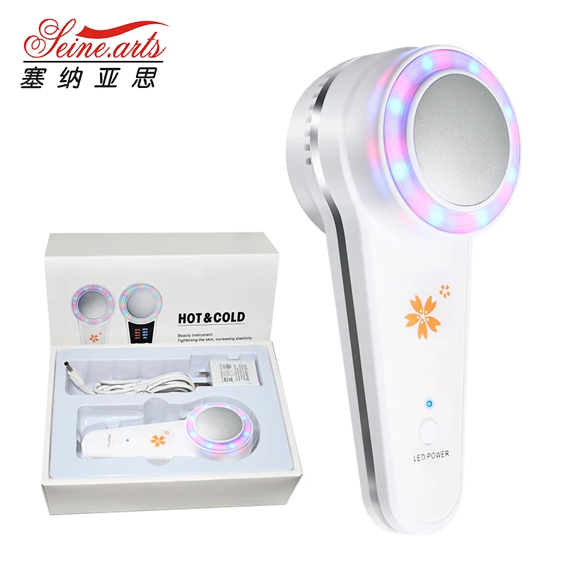 Portable Home Use LCD Cold Hammer  Face Lifting Facial Massager Skin Care SPA Wrinkle Remover Beauty Machine  (LW-053A)