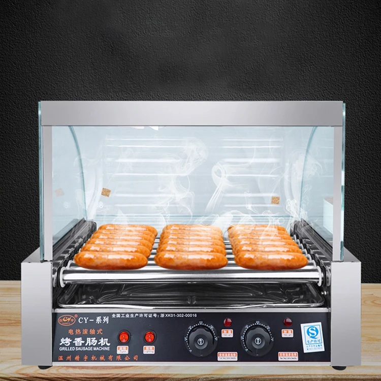 自動ローリング加熱7/10/12ローラーソーセージグリルマシン