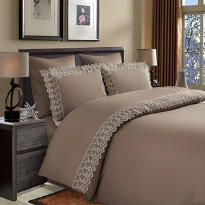Factory Hot Sale Duvet Cover Set Lace Bed Sheets