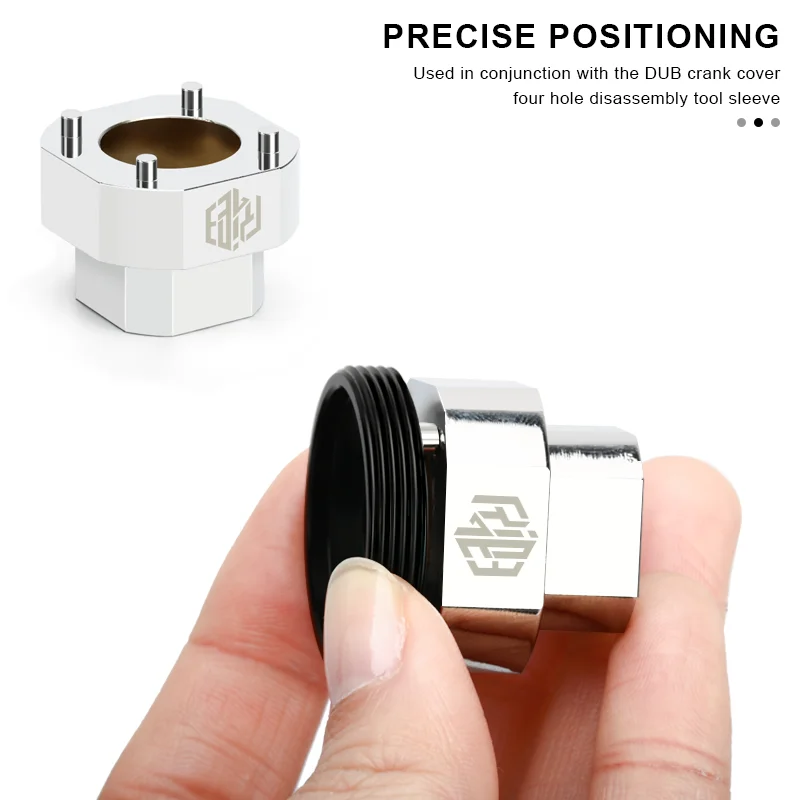 RIDERACE Bike Crank Arm Stainless Steel Compact Crankcase Cover Removal Tool Bicycle Crank Bolt Extractor Tool for SRAM DUB BB30