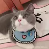Blue Heart Tie Bib