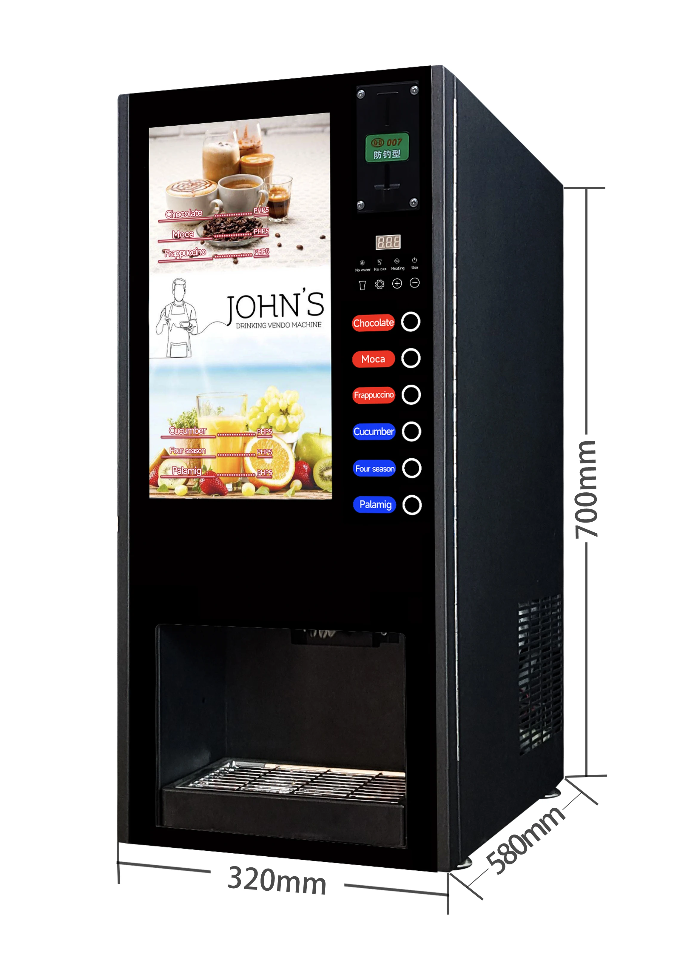 V30sct Coinoperated Instant Coffee Vending Machine Hot Cold Coffee