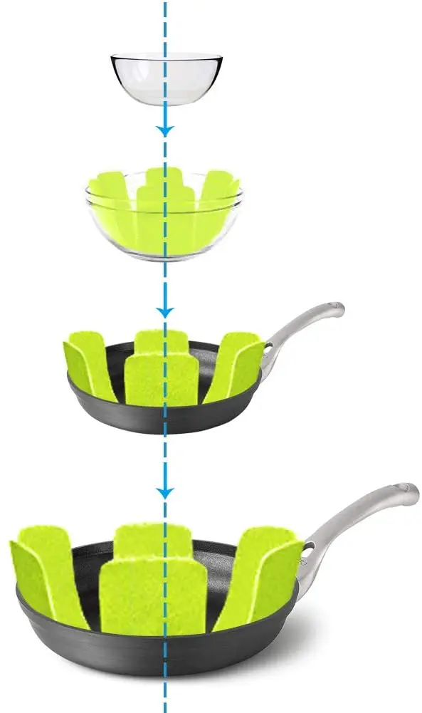 6 Felt Pot Pan Protectors for Stacking to Prevent Scratching Cookware  Accessory