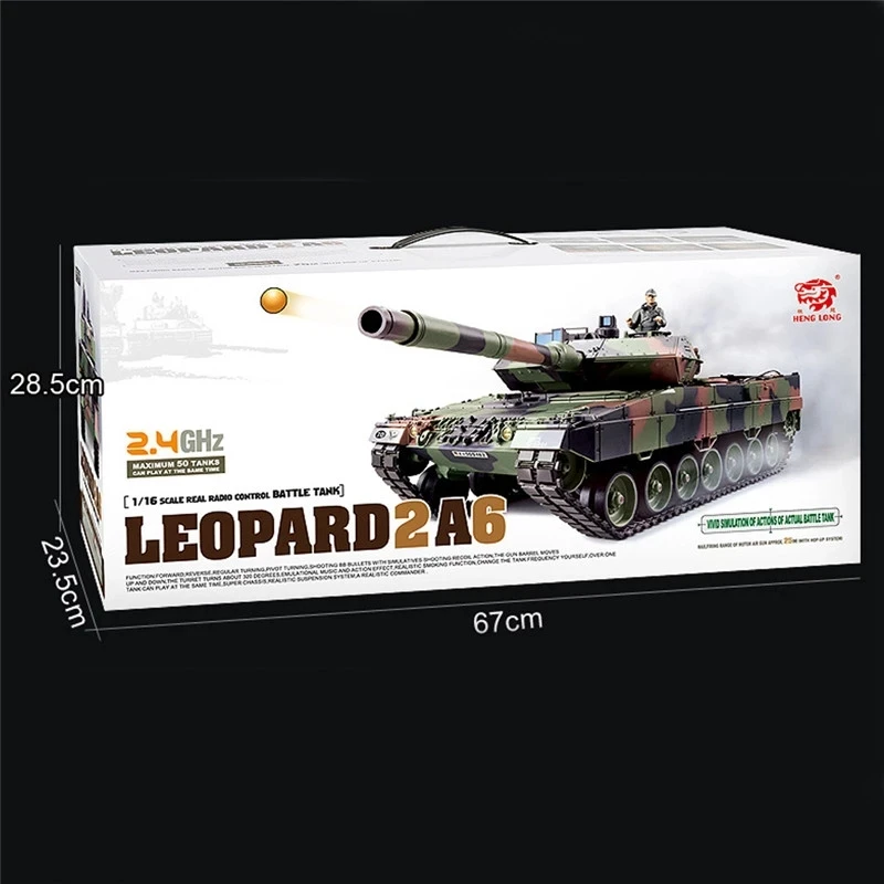 Sac De Pièces De Décoration Plastique Pour Char Leopard 2A6 Henglong 1/16 - Neuf, Référence 3889