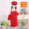 traje de sombrero rojo
