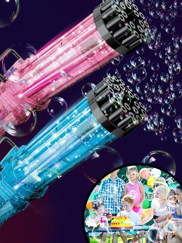 Wholesale 2022 Toy Summer All Types Bazooka Bubble Machine Automatic Bubble Maker Gatling 88